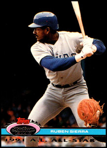 1992 Stadium Club Dome #172 Ruben Sierra AS VG Texas Rangers 