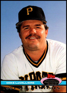 1992 Stadium Club Dome #103 Mike LaValliere VG Pittsburgh Pirates 