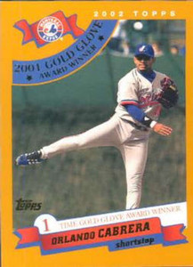 2002 Topps #710 Orlando Cabrera GG NM-MT Montreal Expos 