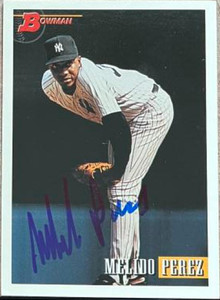 Melido Perez Autographed 1993 Bowman #19