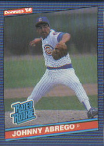 1986 Donruss #32 Johnny Abrego NM-MT RC Rookie Chicago Cubs 