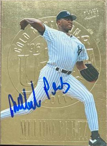 Melido Perez Autographed 1996 Fleer Ultra Gold Medallion #392