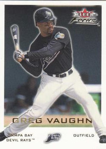2001 Fleer Focus #121 Greg Vaughn NM-MT Tampa Bay Devil Rays 