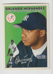 2000 Fleer Tradition #48 Orlando Hernandez NM/MT New York Yankees 