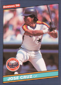 1986 Donruss #60 Jose Cruz NM-MT Houston Astros 