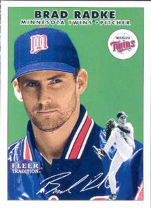 2000 Fleer Tradition #135 Brad Radke NM/MT Minnesota Twins 