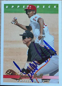 SOLD 146071 Juan Bell Autographed 1993 Upper Deck #580
