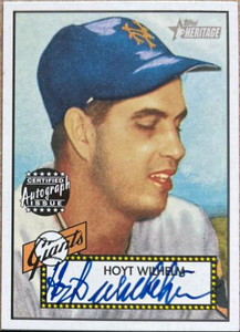 SOLD 146084 Hoyt Wilhelm 2001 Topps Heritage - Autographs #THA-HW AU