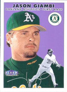 2000 Fleer Tradition #221 Jason Giambi NM/MT Oakland Athletics 