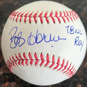 Bob Horner Autographed ROMLB Baseball 78 NL ROY Bob Horner Autographed ROMLB Baseball 78 NL ROY