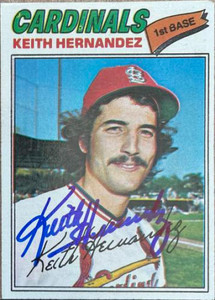Keith Hernandez Autographed 1977 Topps #95