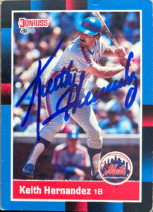 Keith Hernandez Autographed 1988 Donruss #316