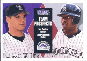 2000 Fleer Tradition #318 Ben Petrick/Luther Hackman NM/MT RC Rookie Colorado Rockies 