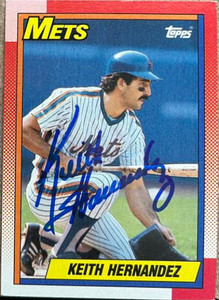 DELETE 146165 Keith Hernandez Autographed 1990 Topps #230