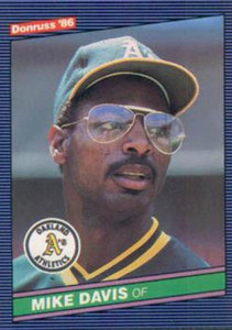 1986 Donruss #96 Mike Davis NM-MT Oakland Athletics 