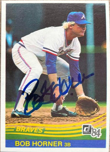 Bob Horner Autographed 1984 Donruss #535