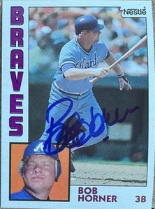 Bob Horner Autographed 1984 Topps Nestle #760