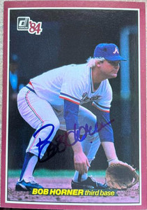 Bob Horner Autographed 1984 Donruss Action All-Stars #10