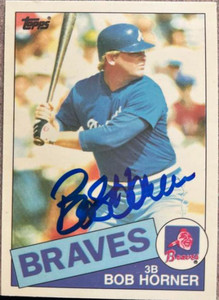 Bob Horner Autographed 1985 Topps Tiffany #410