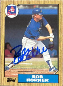 Bob Horner Autographed 1987 Topps Tiffany #660