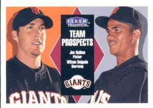 2000 Fleer Tradition #364 Wilson Delgado/Joe Nathan NM/MT San Francisco Giants 