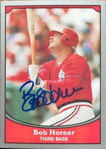 Bob Horner Autographed 1990 Pacific Legends #54