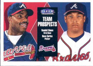 2000 Fleer Tradition #396 Randall Simon/David Cortes NM/MT RC Rookie Atlanta Braves 
