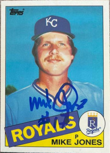 Mike Jones Autographed 1985 Topps Tiffany #244