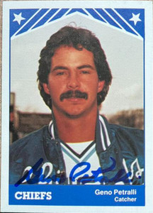 Geno Petralli Autographed 1983 TCMA Syracuse Chiefs #15