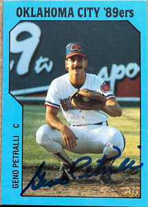 Geno Petralli Autographed 1985 TCMA Oklahoma City 89ers #5