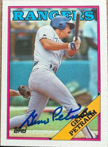 Geno Petralli Autographed 1988 Topps #589
