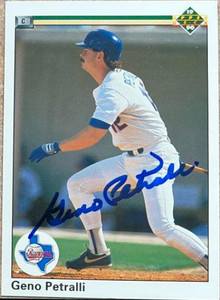 Geno Petralli Autographed 1990 Upper Deck #633