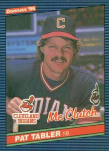 1986 Donruss #129 Pat Tabler NM-MT Cleveland Indians 