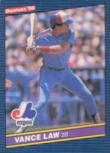 1986 Donruss #132 Vance Law NM-MT Montreal Expos 