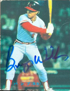 Bump Wills Autographed 1983 Calbee #184