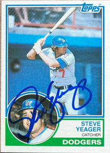Steve Yeager Autographed 1983 Topps #555