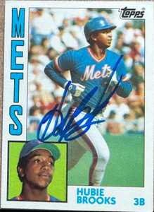 Hubie Brooks Autographed 1984 Topps #368 Hubie Brooks Autographed 1984 Topps #368
