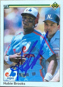 Hubie Brooks Autographed 1990 Upper Deck #197