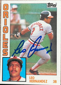 Leo Hernandez Autographed 1984 Topps #71 