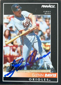 Glenn Davis Autographed 1992 Pinnacle #138