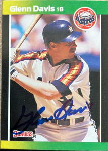 Glenn Davis Autographed 1989 Donruss Baseball's Best #8 Glenn Davis Autographed 1989 Donruss Baseball's Best #8