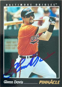 Glenn Davis Autographed 1993 Pinnacle #217