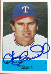 Larry Parrish Autographed 1983 Affiliated Food Stores Texas Rangers #NNO 