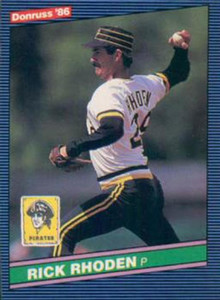 1986 Donruss #166 Rick Rhoden NM-MT Pittsburgh Pirates 