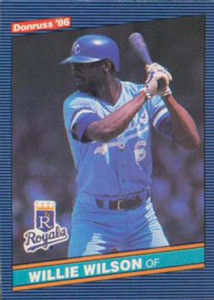 1986 Donruss #175 Willie Wilson NM-MT Kansas City Royals 