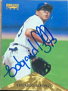 Edgardo Alfonzo Autographed 1996 Pinnacle #239