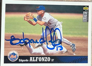 Edgardo Alfonzo Autographed 1996 Collector's Choice #397