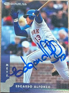 Edgardo Alfonzo Autographed 1997 Donruss #57