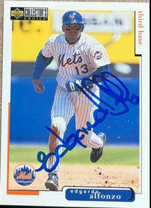 Edgardo Alfonzo Autographed 1998 Collector's Choice #172