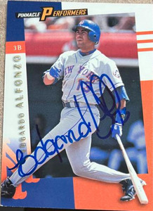 Edgardo Alfonzo Autographed 1998 Pinnacle Performers #115
